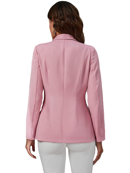 Women’s Slim Fit Blazer – Tailored Suit Collar Jacket, Chic Business Casual Office Blazer