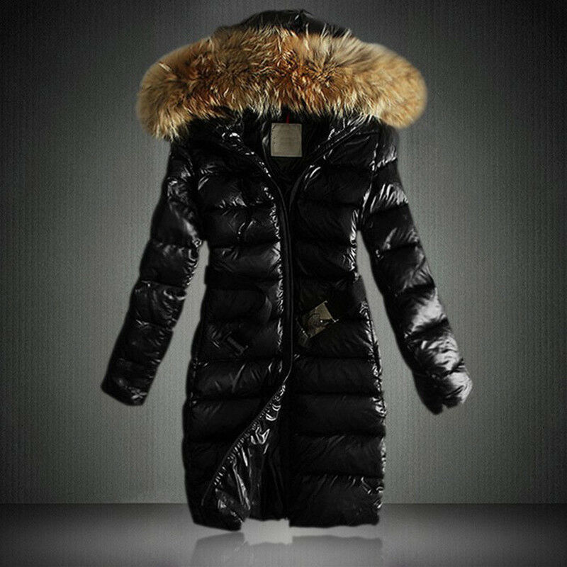 Women’s Mid-Length Cotton Down Puffer Jacket – Warm Lightweight Winter Coat for Women